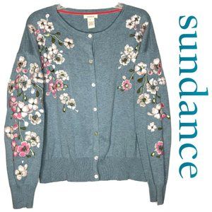 Sundance Frosted Blossoms Cardigan Sweater